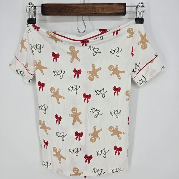 NWT KatieJ NYC Tween Holiday Lynn Shorts Lounge Set Small Girls - Picture 5 of 5